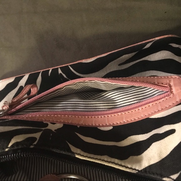 80’s vintage zebra striped & pink purse - Picture 6 of 9